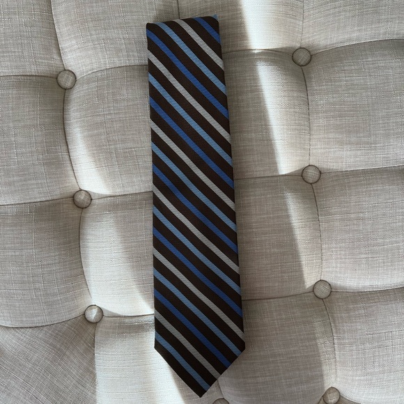 Brooks Brothers Brown Striped Silk Tie - Picture 4 of 5